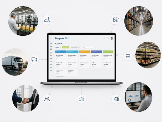 Интеграция CRM Bitrix24 на пищевое предприятие